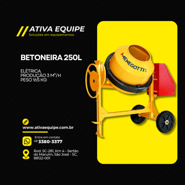 Betoneira - Ativa Equipe