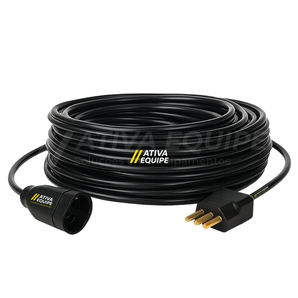 EXTENSÃO ELÉTRICA 20A CABO PP 2,5MM - ATIVA EQUIPE