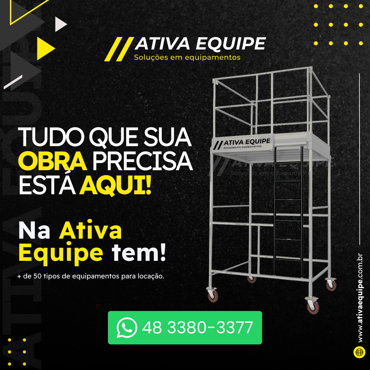 Locação Aluguel de equipamentos e máquinas São José Palhoça Biguaçu e Florianópolis