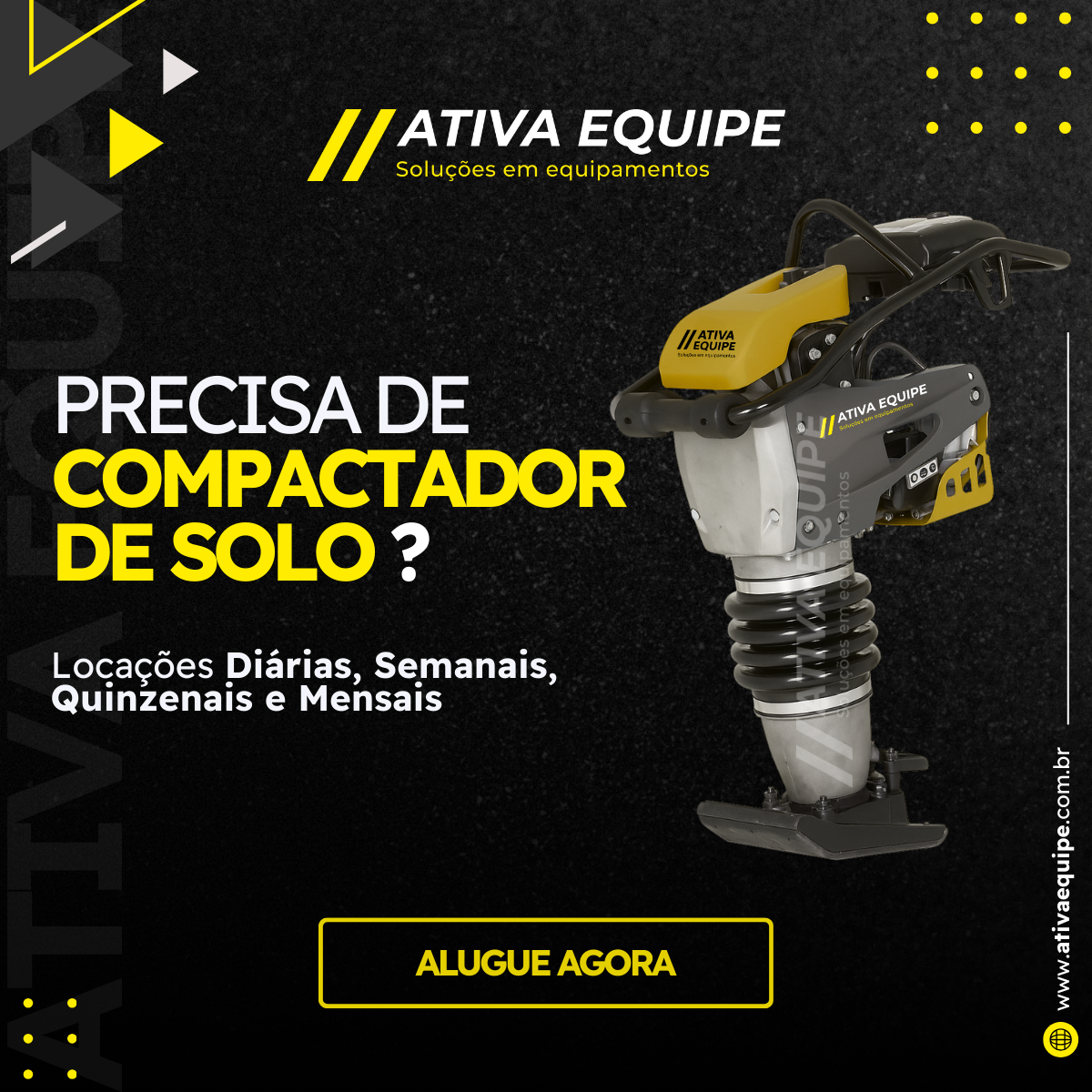 Locação Aluguel de equipamentos e máquinas São José Palhoça Biguaçu e Florianópolis